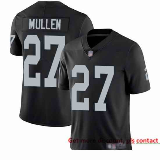 Raiders 27 Trayvon Mullen Black Team Color Men Stitched Football Vapor Untouchable Limited Jersey